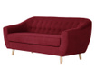 Canapea 3 locuri Jalouse Maison, Vicky Glamour Red, rosu, 188x88x85 cm