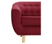 Canapea 3 locuri Jalouse Maison, Vicky Glamour Red, rosu, 188x88x85 cm