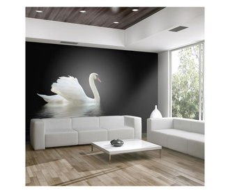 Foto tapeta Swan Black And White 309x400 cm