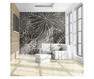 Foto tapeta Black And White Floral Background 231x300 cm
