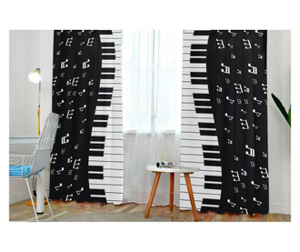 Draperie Jungle, Piano, micropoliester, 140x260 cm