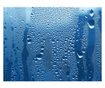 Foto tapeta Water Drops On Blue Glass 231x300 cm