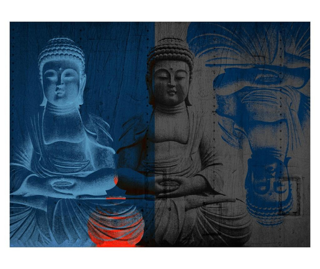 Fototapeta Three Incarnations Of Buddha 309x400 cm