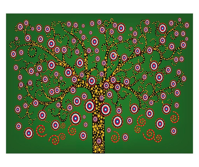 Foto tapeta Abstract: Tree Green 154x200 cm