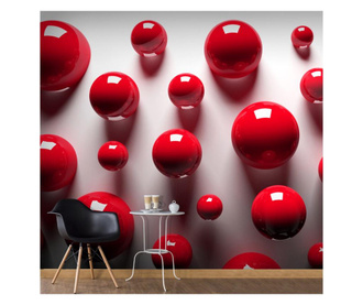 Foto tapeta Red Balls 210x300 cm
