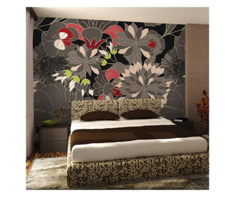 Foto tapeta Floral Design Gray 270x350 cm