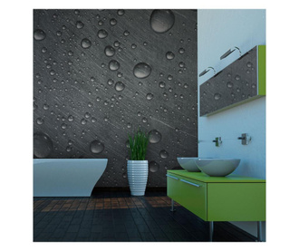 Foto tapeta Steel Surface With Water Drops 270x350 cm