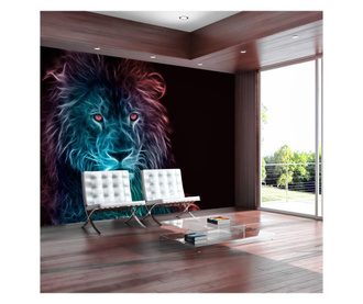 Foto tapeta Abstract Lion Rainbow 280x400 cm