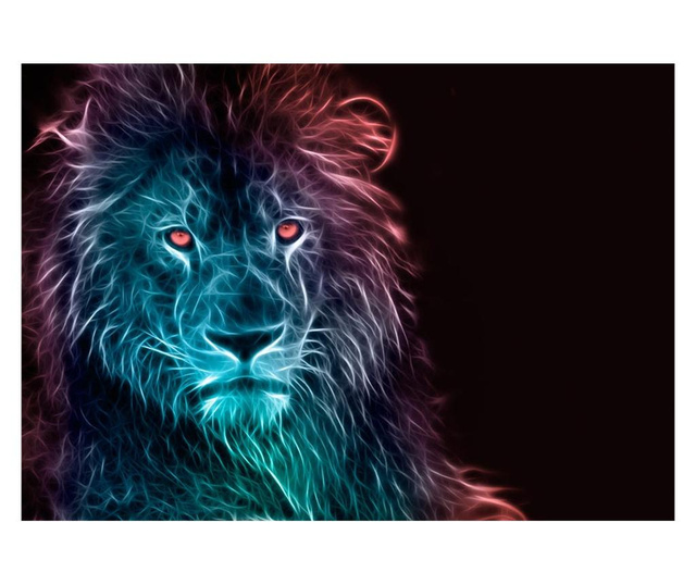 Fototapeta Abstract Lion Rainbow 280x400 cm