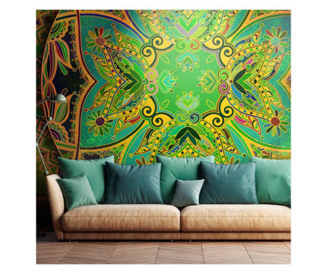Foto tapeta Mandala: Emerald Fantasy 105x150 cm