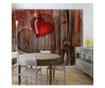 Fototapeta Heart On Wooden Background 309x400 cm