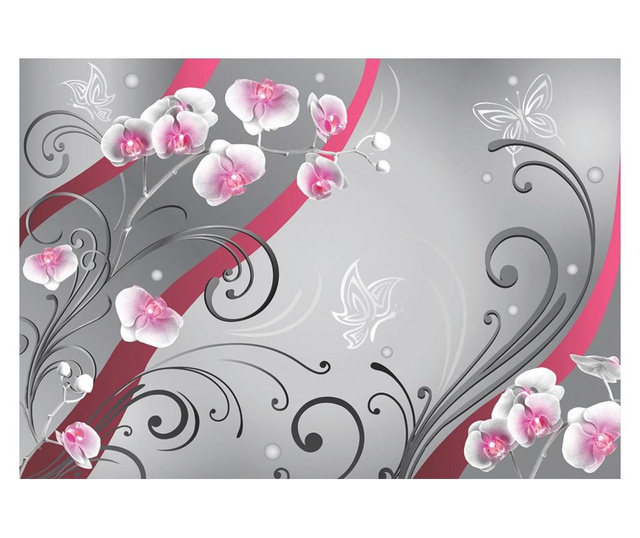 Foto tapeta Pink Orchids Variation 245x350 cm