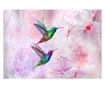 Foto tapeta Colourful Hummingbirds Purple 210x300 cm