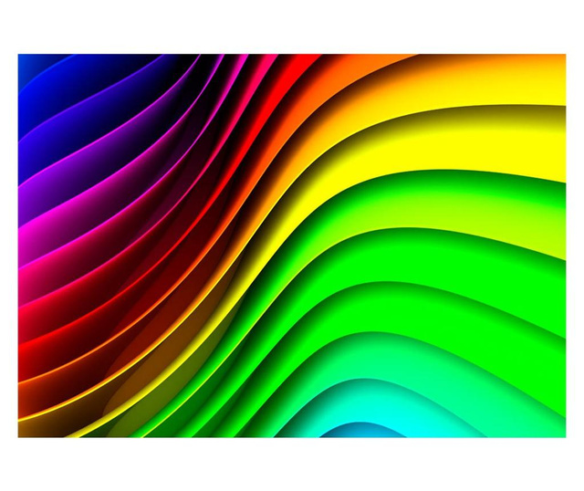 Foto tapeta Rainbow Waves 140x200 cm