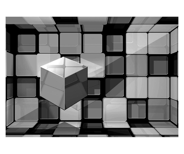 Rubik'S Cube In Gray Fotótapéta 105x150 cm