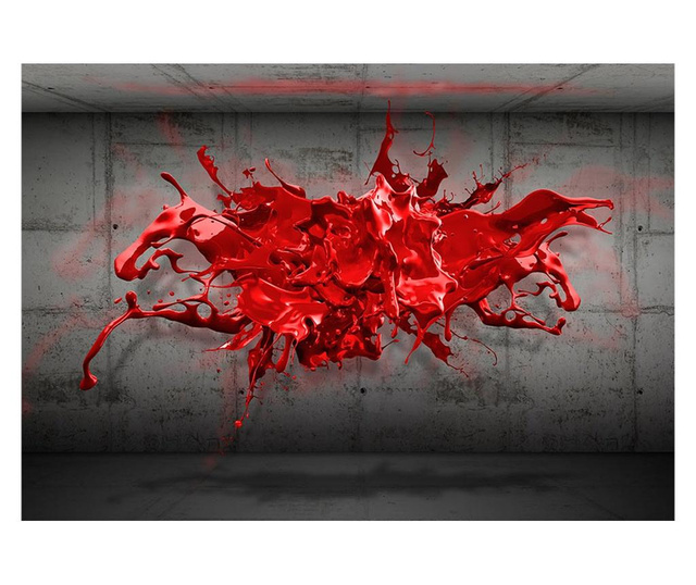 Fototapeta Red Ink Blot 210x300 cm