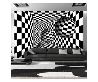 Black & White Corridor Fotótapéta 105x150 cm