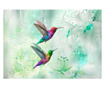 Colourful Hummingbirds Green Fotótapéta 140x200 cm