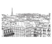 Foto tapeta Parisian'S Sketchbook 270x450 cm