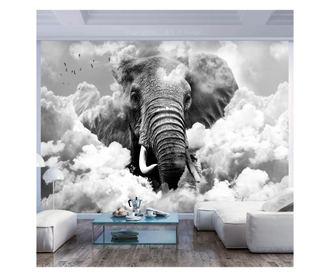 Foto tapeta Elephant In The Clouds Black And White 70x100 cm