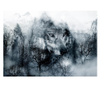 Foto tapeta Mountain Predator Black And White 140x200 cm