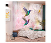 Foto tapeta Colourful Hummingbirds Pink 280x400 cm