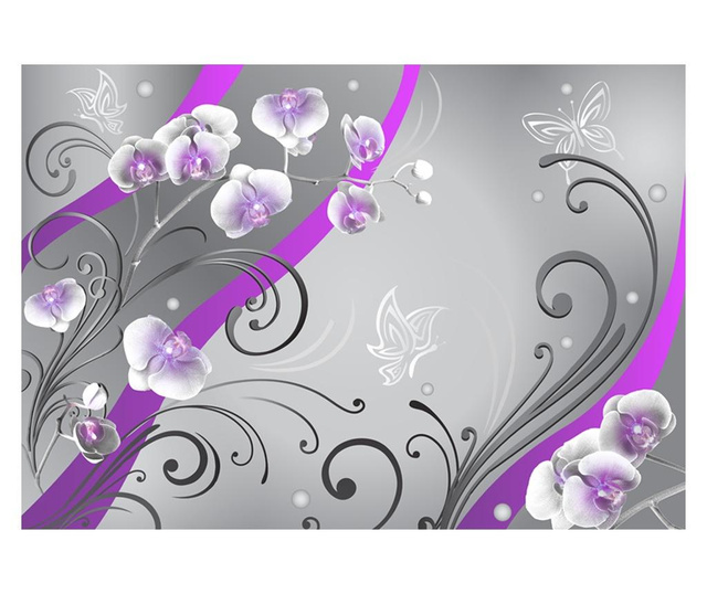 Fototapeta Purple Orchids Variation 280x400 cm