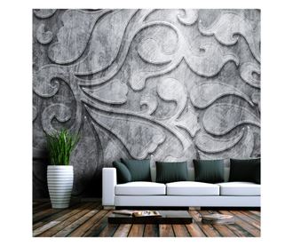 Foto tapeta Silver Background With Floral Pattern 193x250 cm