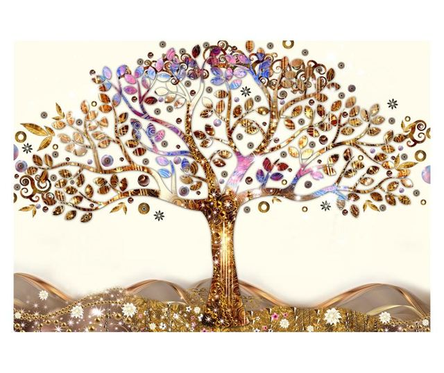 Foto tapeta Golden Tree 140x200 cm