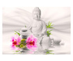 Foto tapeta Buddha And Orchids 140x200 cm