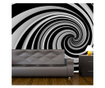Fototapeta Black And White Swirl 231x300 cm