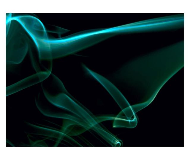 Foto tapeta Blue Smoke Waves 270x350 cm