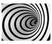 Foto tapeta Black And White 3D Tunnel 270x350 cm