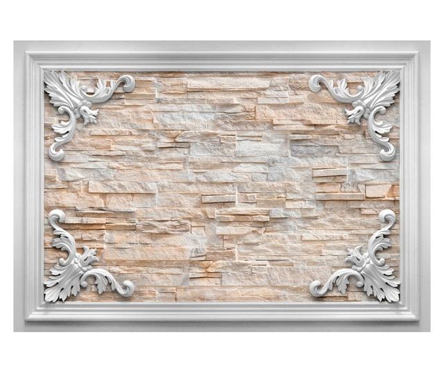 Foto tapeta Brick In The Frame Orange 175x250 cm