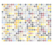 Colored Polka Dots Fotótapéta 270x350 cm