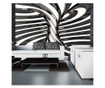 Foto tapeta Black And White Swirl 280x400 cm