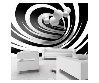 Foto tapeta Twisted In Black & White 210x300 cm