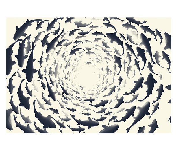 Fototapeta Fish Swirl 140x200 cm