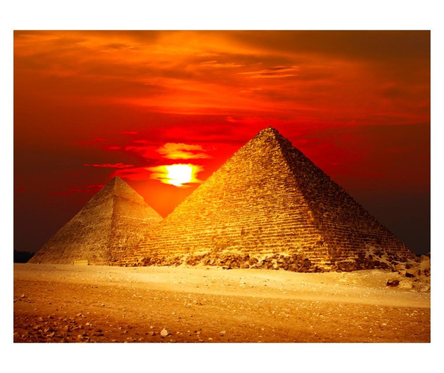 Fototapeta The Giza Necropolis Sunset 270x350 cm