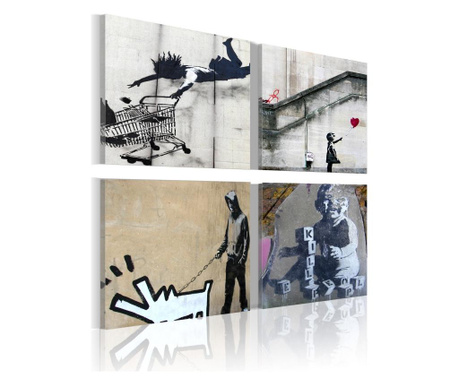 Banksy - four orginal ideas 4 db Kép