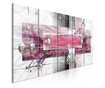 Set 5 tablouri Artgeist, Mysterious Mechanism (5 Parts) Narrow Pink, canvas netesut, 225x90