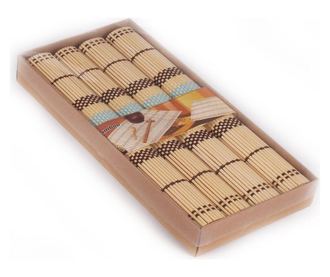 Set 4 podmetača Bamboo Lines Beige 30x40 cm