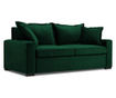 Canapea extensibila 3 locuri Cosmopolitan Design, Brussels Bottle Green, verde, 186x98x88 cm