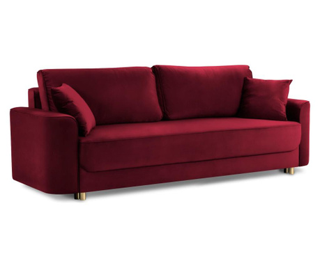 Madras Red Kihúzható háromszemélyes kanapé