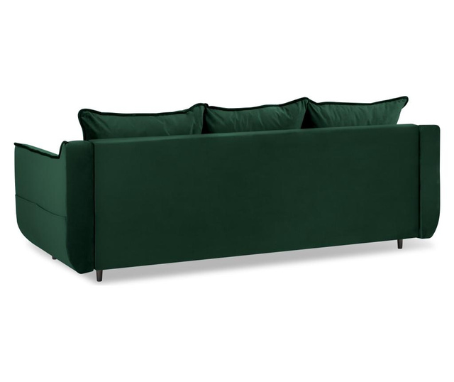 Basso Bottle Green Kihúzható háromszemélyes kanapé