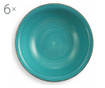 Sada 6 hlubokých talířů New Baita Turquoise