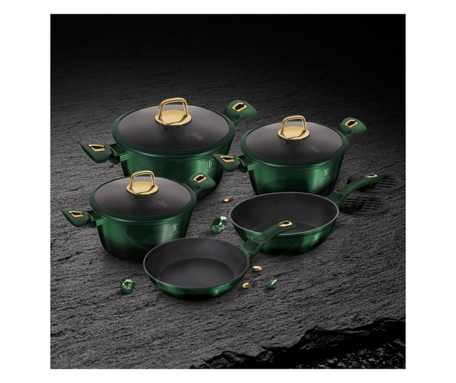 10-dijelni set za kuhanje Emerald