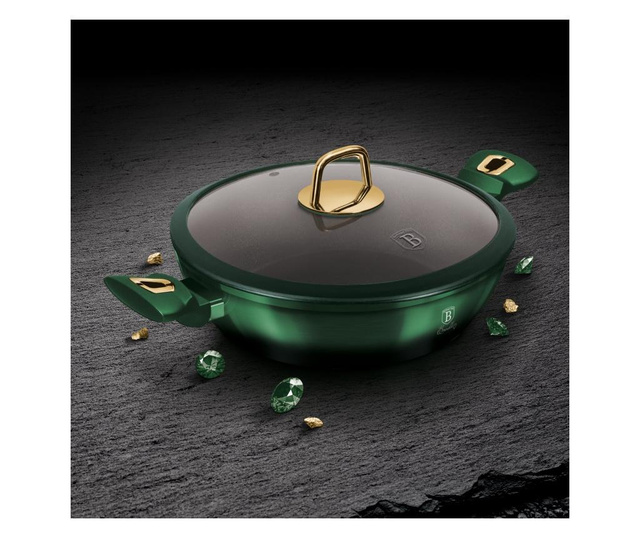 Plitev lonec s pokrovom Emerald 28 cm