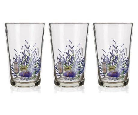 Set 3 čaše Lavender 230 ml