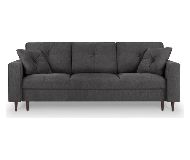 Tempo Dark Grey Kihúzható háromszemélyes kanapé